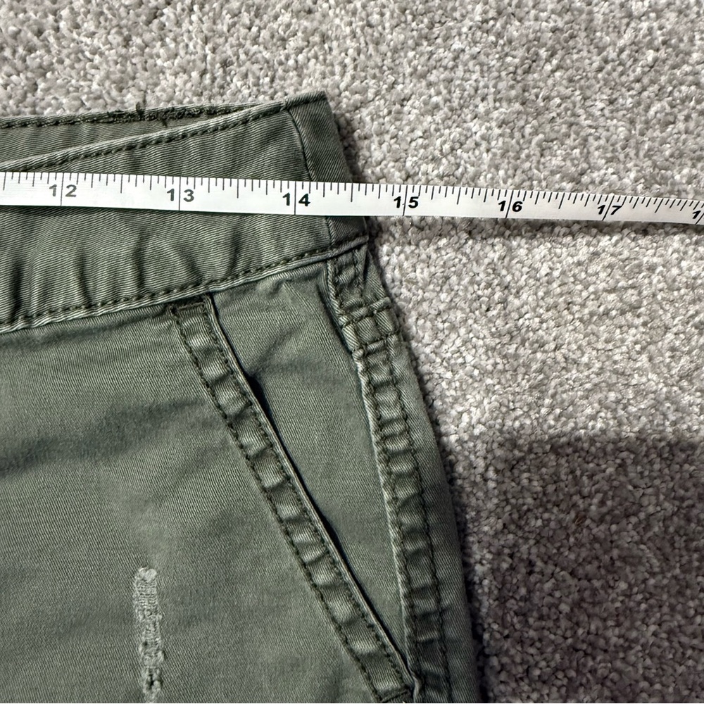 Mossimo mid-rise Army Green Shorts and Dark Blue Jean Short Bundle size 0/2 - Picture 5 of 11